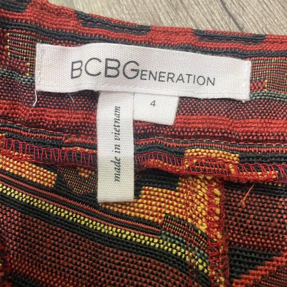 BCBG Tribal Pleated Jacquard Skirt – Women’s 4 - Picture 6 of 8